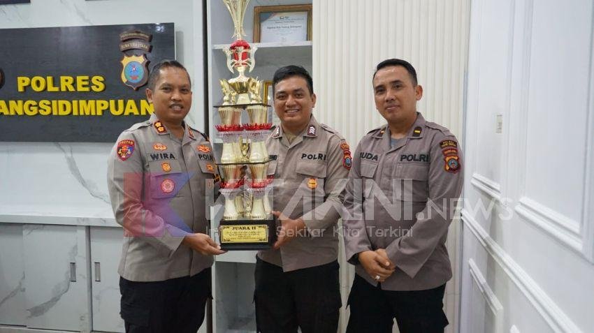 Kapolres Padangsidimpuan Sambut Personel Karate Sukses Raih Juara 2 Tingkat Tabagsel