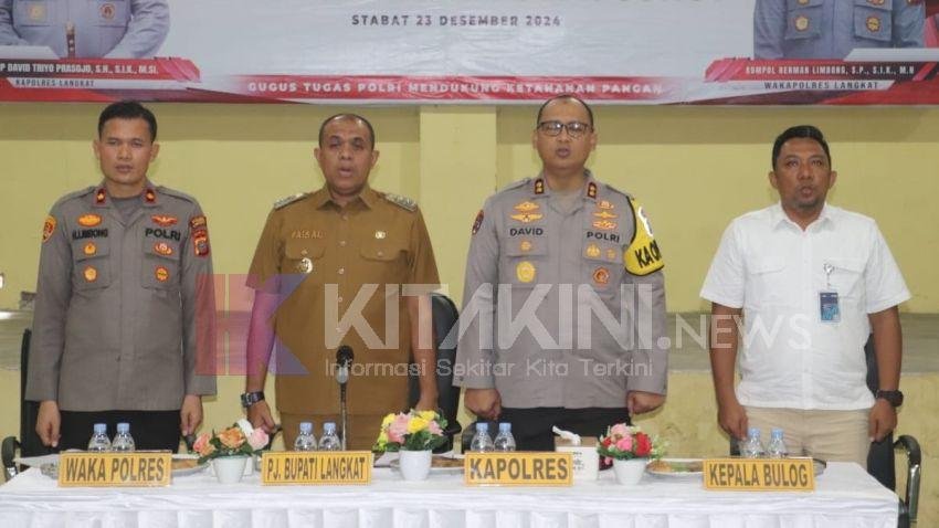 Kapolres Langkat Pimpin Rakor Percepatan Swasembada Jagung