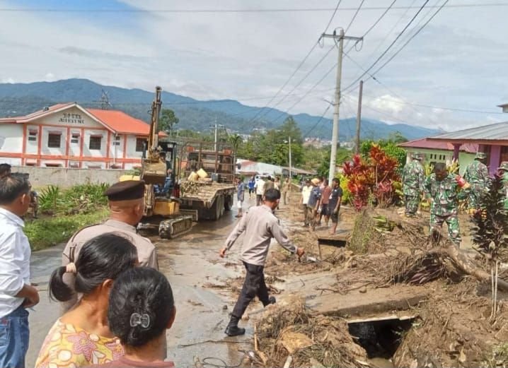 Polres Tapanuli Utara Minta Warga Waspada Banjir Susulan