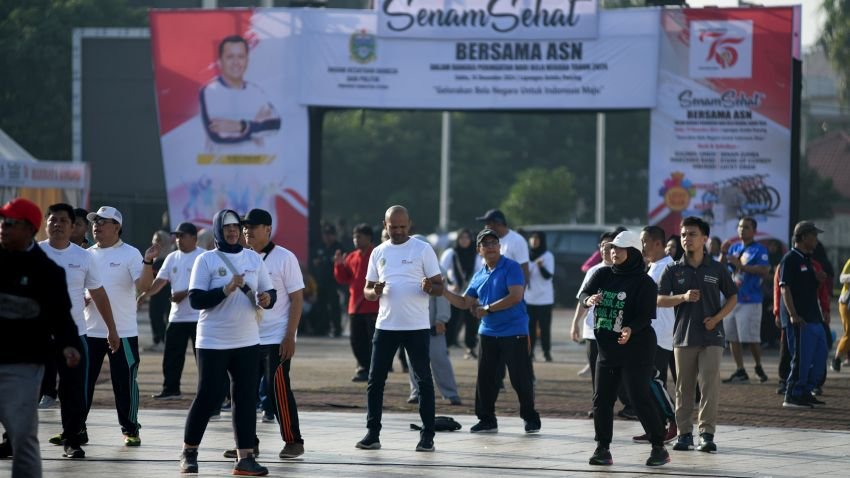 Hari Bela Negara, Pemprov Sumut Gelar Senam Bersama ASN