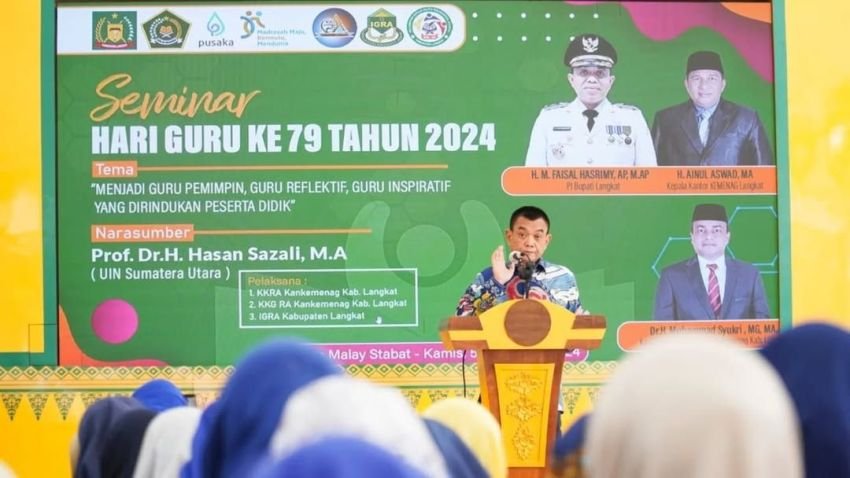 Seminar Hari Guru ke-79, Pj Bupati Dorong Guru Menjadi Pemimpin Inspiratif