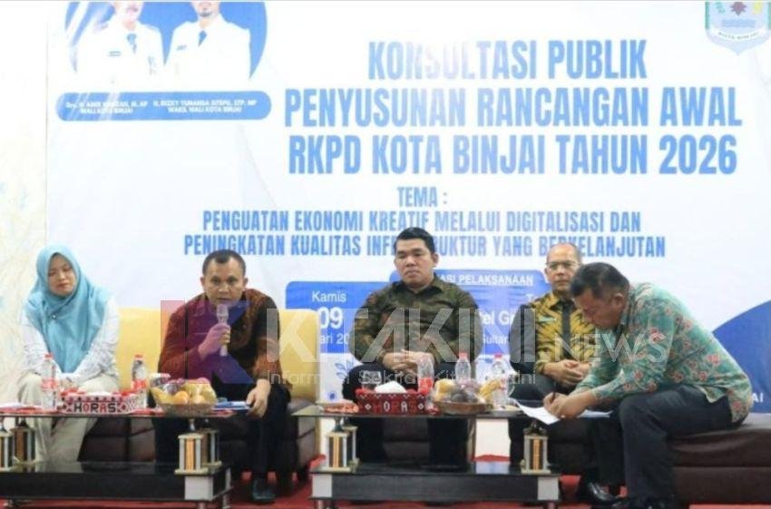 Pemko Binjai Gelar Forum Konsultasi Publik Rancangan Awal RKPD 2026