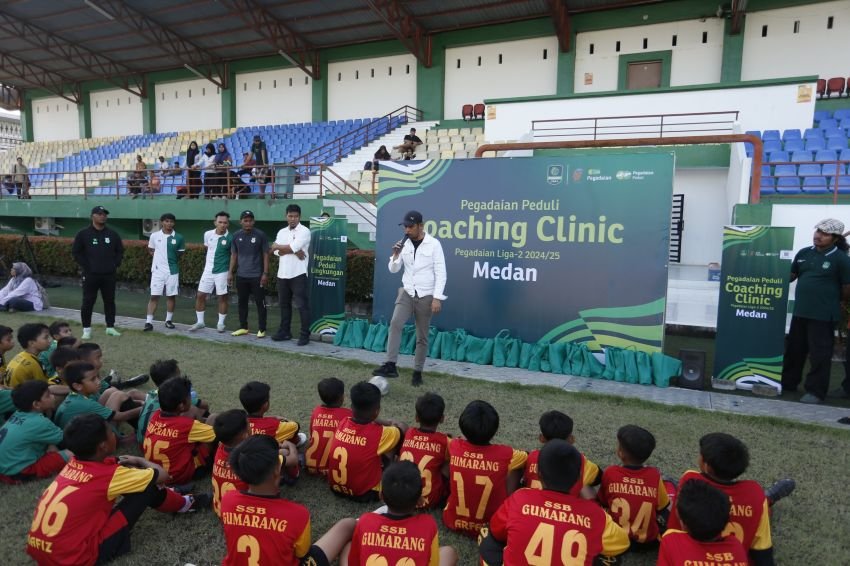 Pegadaian Peduli Wujudkan Generasi Emas Sepak Bola Sumut Melalui Coaching Clinic