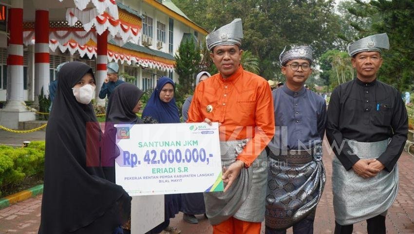 Faisal Pimpin Upacara HUT ke-275 Kabupaten Langkat