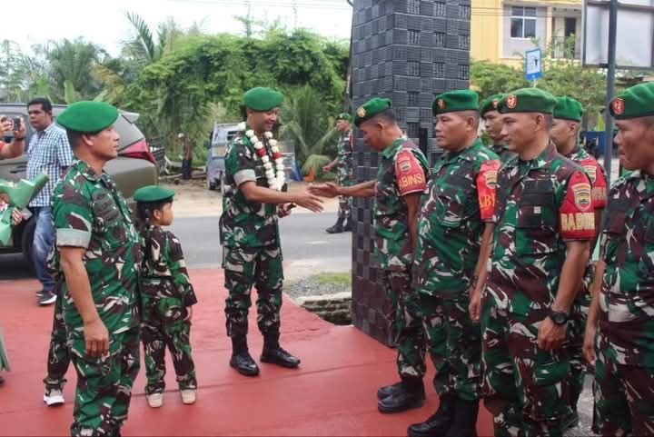 Lanjutkan Kunjungan Kerja, Dandim 0212/Tapsel Sambangi Koramil 01/BT