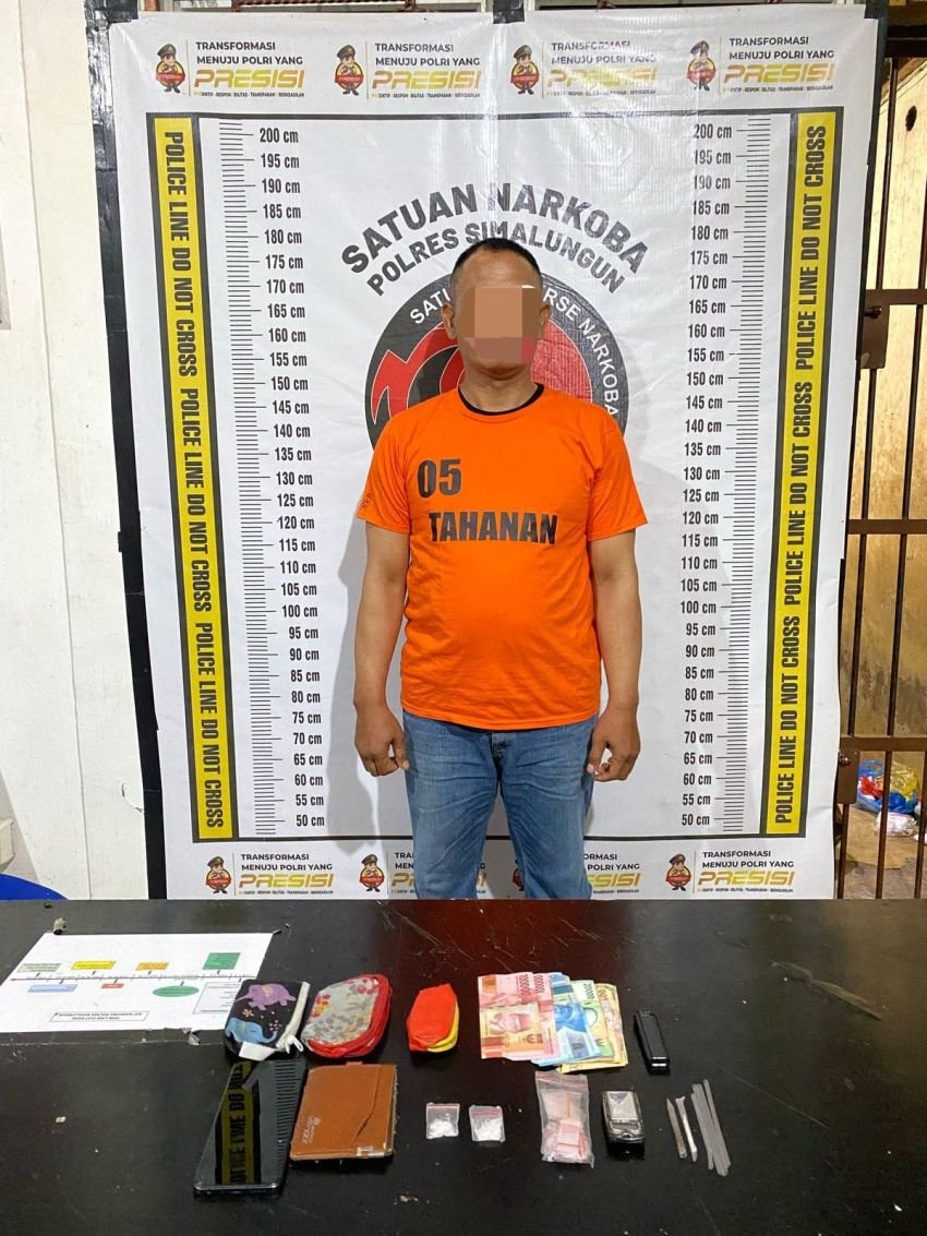 Polres Simalungun Tangkap Anggota Polres Batubara di Hotel Terkait Narkoba Jenis Sabu