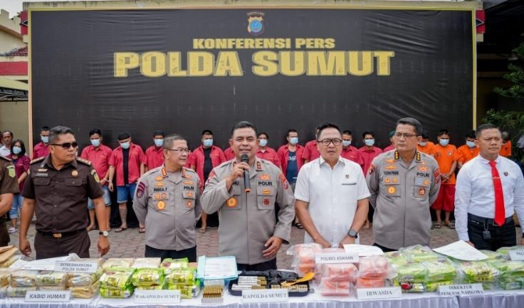 Polda Sumut Ungkap 883 Kasus Narkoba dalam 2 Bulan, 1.131 Orang Ditangkap