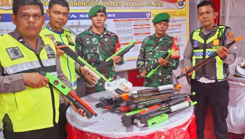 Polres Tapsel Ungkap Upaya Pencegahan Kericuhan Akibat Senjata Mainan di Paluta