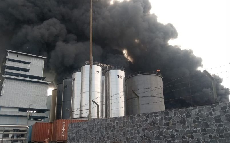 Kebakaran Pabrik Sawit PT Agro Raya Mas Padam, Petugas Pemadam Terluka